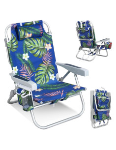 Silla de Playa Plegable Join Nature - Reclinable 5 Posiciones