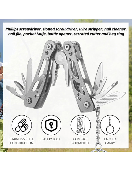 Multiherramienta Compacta Lasnten 6 Piezas Acero Inoxidable Multiherramienta Compacta Lasnten 6 Piezas Acero Inoxidable