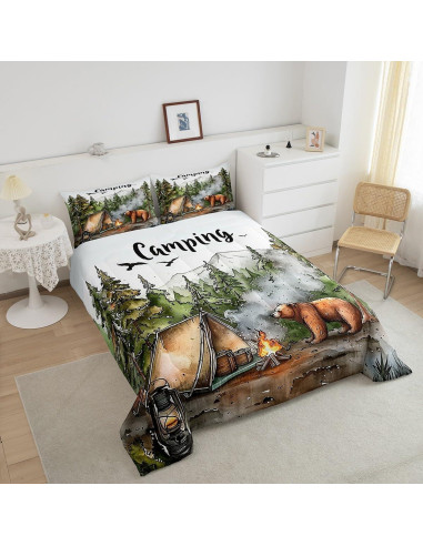 Juego de Ropa de Cama Queen Erosebridal Camping 3 Piezas