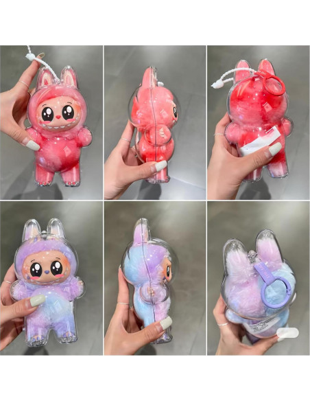 Funda Protectora Acrílica LABUBU para Figura - Diseño Portátil Funda Protectora Acrílica LABUBU para Figura - Diseño Portátil