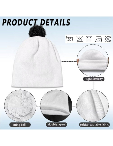 Gorro de Invierno Tejido para Niños Kawaii con Bola de Pelaje Gorro de Invierno Tejido para Niños Kawaii con Bola de Pelaje