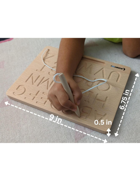 Tablero de Trazado del Alfabeto Montessori CosmoKool - Doble Cara Tablero de Trazado del Alfabeto Montessori CosmoKool - Doble Cara