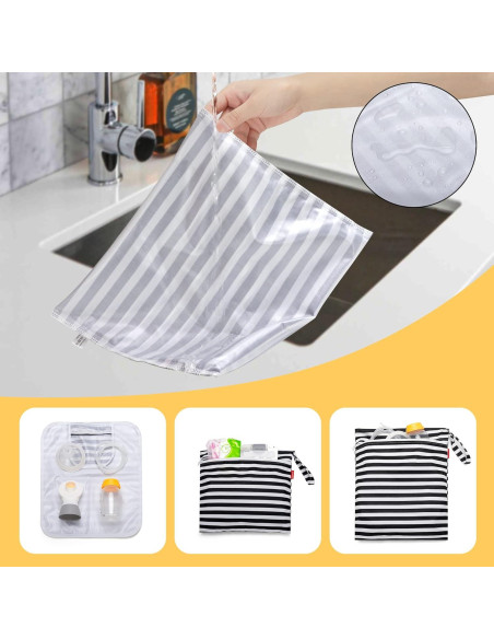Bolsa para Piezas de Extractor de Leche Damero - 2 Paquetes Bolsa para Piezas de Extractor de Leche Damero - 2 Paquetes