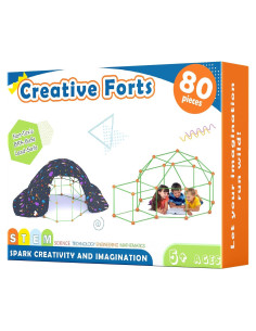 Kit de Construcción de Fortalezas Tiny Land 80 Piezas - Juguete STEM
