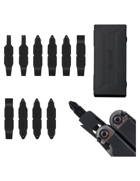 NexTool 10 Bits Doble Punta Destornillador Acero S2 NexTool 10 Bits Doble Punta Destornillador Acero S2