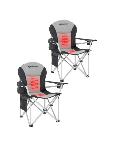 Silla de Camping Calentada KingCamp 2 Pack Plegable 5.1 kg
