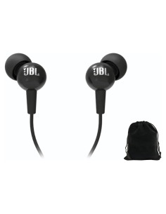 Auriculares In-Ear JBL C100SI con Micrófono y Funda Negra