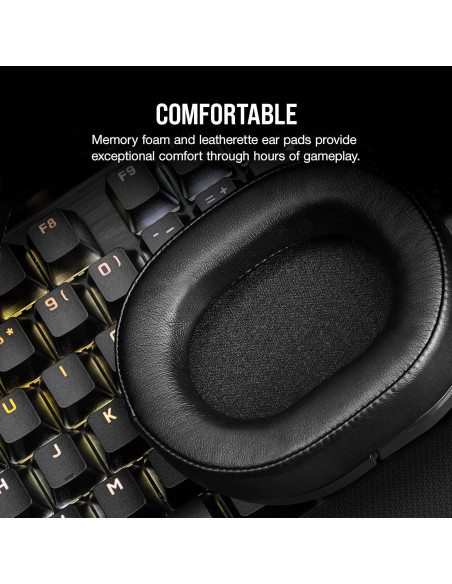 Auriculares Gaming Corsair HS55 Wireless CORE - 2.4GHz, 15m Bluetooth Auriculares Gaming Corsair HS55 Wireless CORE - 2.4GHz, 15m Bluetooth