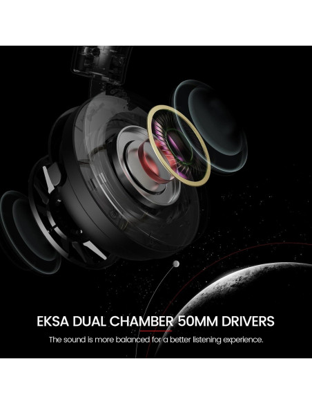 Auriculares Gaming EKSA E5000S con Micrófono y Cancelación de Ruido Auriculares Gaming EKSA E5000S con Micrófono y Cancelación de Ruido