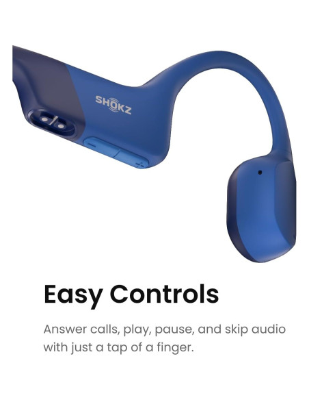 Reproductor MP3 para natación SHOKZ OpenSwim Azul IP68 Reproductor MP3 para natación SHOKZ OpenSwim Azul IP68