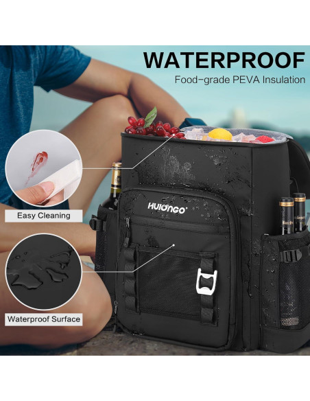 Mochila Térmica Impermeable Hulongo 30.28L para Camping Mochila Térmica Impermeable Hulongo 30.28L para Camping