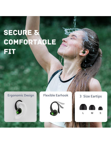 Auriculares Bluetooth 5.3 C16 Shenzhen - Impermeables IP7 40H