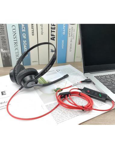 Auriculares USB Callez 702TA con Micrófono Doble ENC para PC