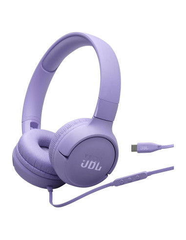 Auriculares JBL Tune 520C USB-C sobre la oreja - Púrpura