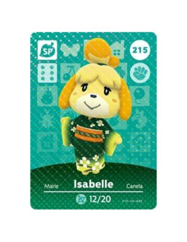 Tarjeta Amiibo Isabelle Nintendo Animal Crossing Serie 3