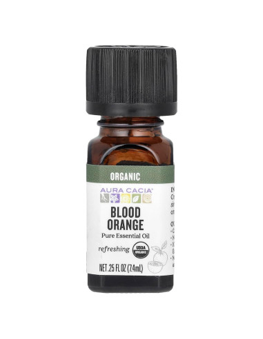 Aceite Esencial Puro de Naranja Sangre Orgánico Aura Cacia 7.4 ml