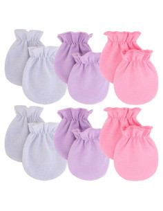 Manoplas para Bebés Recién Nacidos Unisex - Set de 6 Guantes