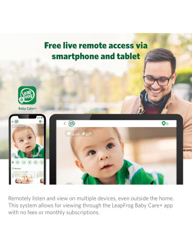 Cámara de Monitor de Bebé LeapFrog LF2911 WiFi 1080p HD