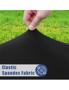 Mantel Rectangular Elástico Moosfor 182.9x76.2cm Negro 2