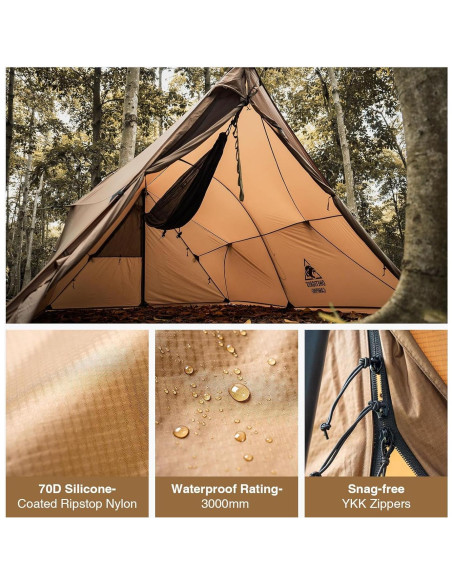 Carpa OneTigris ASH Canopy 4 Estaciones para 4 Personas Carpa OneTigris ASH Canopy 4 Estaciones para 4 Personas