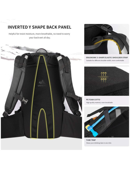 Mochila de esquí Unigear 22L impermeable para senderismo Mochila de esquí Unigear 22L impermeable para senderismo
