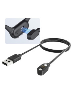 Cable de Carga Magnético 4 Pines para Auriculares Conducción Ósea