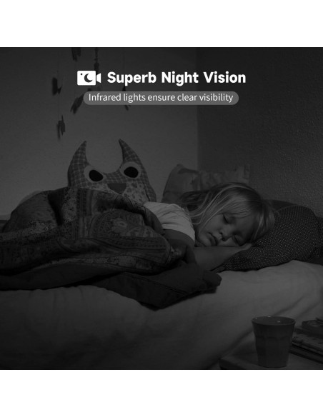 Cámara de Seguridad Interior JAIOT 2K con Visión Nocturna Cámara de Seguridad Interior JAIOT 2K con Visión Nocturna