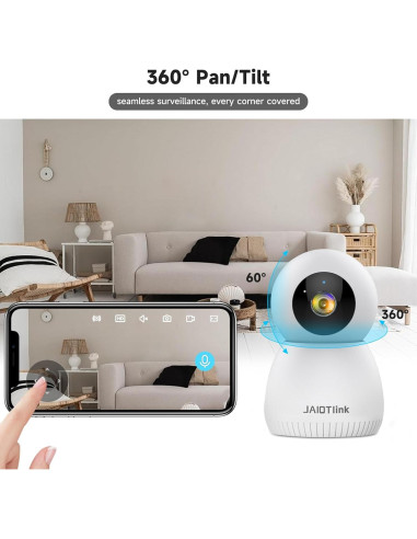 Cámara de Seguridad Interior JAIOT 2K con Visión Nocturna