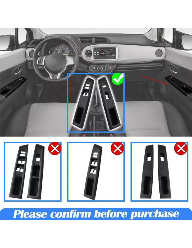 Marco Interruptor Ventana Puerta Derecha Toyota Yaris 2012-2014