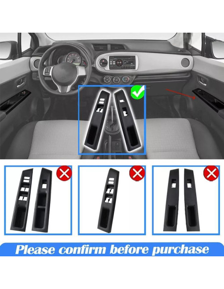 Marco Interruptor Ventana Puerta Derecha Toyota Yaris 2012-2014 Marco Interruptor Ventana Puerta Derecha Toyota Yaris 2012-2014