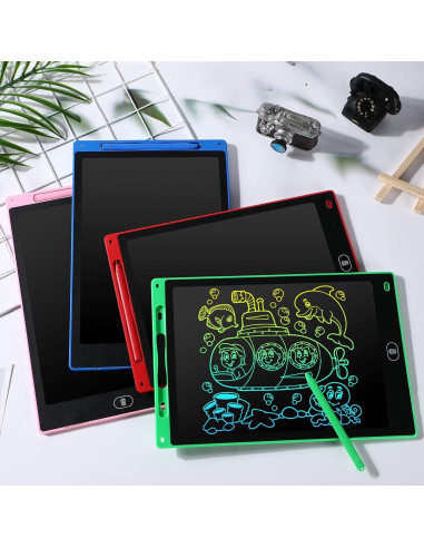 Paquete de 12 Tablets de Escritura LCD Zhehao 10" Borrables