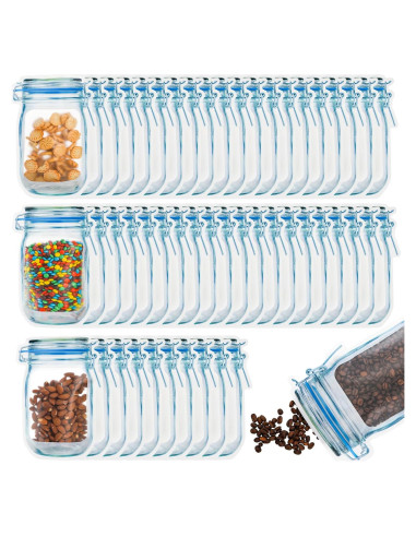 Paquete de 50 Bolsas Reutilizables Jucoan para Tarros de Conserva