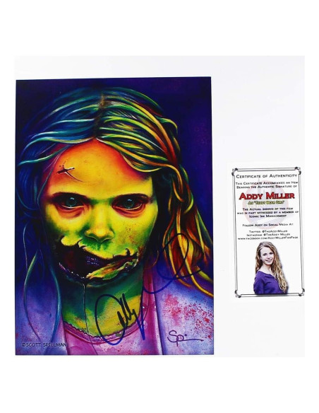 Impresión Artística Autografiada Addy Miller - Muertos Caminando Impresión Artística Autografiada Addy Miller - Muertos Caminando