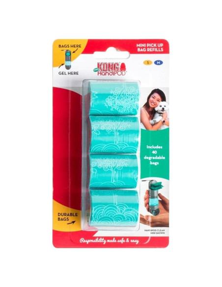 Recargas KONG HandiPOD para Excrementos de Perro - 40 Bolsas Recargas KONG HandiPOD para Excrementos de Perro - 40 Bolsas
