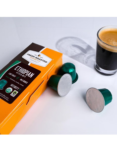 Cápsulas de Espresso Orgánico Etiopía Sidamo 10 Unidades - Café Tostado Fresco 2