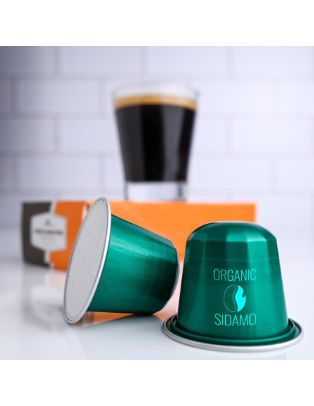 Cápsulas de Espresso Orgánico Etiopía Sidamo 10 Unidades - Café Tostado Fresco Cápsulas de Espresso Orgánico Etiopía Sidamo 10 Unidades - Café Tostado Fresco
