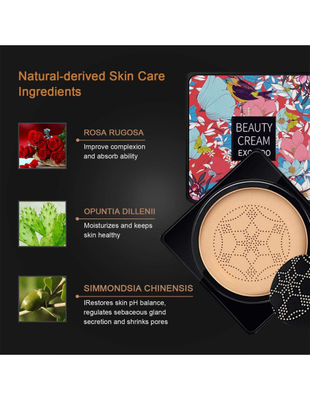 Crema CC NUIBO 15 ml x 2 con Esponjas Hidratantes Natural Crema CC NUIBO 15 ml x 2 con Esponjas Hidratantes Natural