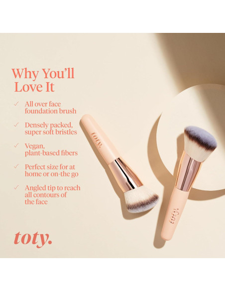 Brocha Ilumina Toty por Sofía Vergara - Angulada Vegana 17cm Brocha Ilumina Toty por Sofía Vergara - Angulada Vegana 17cm