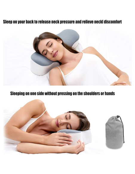 Almohada de Viaje Bespilow Ergonómica de Espuma de Memoria Almohada de Viaje Bespilow Ergonómica de Espuma de Memoria