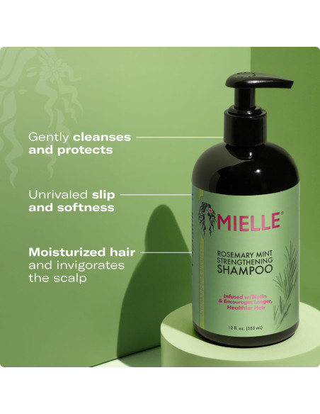 Aceite y Champú Fortalecedor Mielle Organics Romero y Menta Aceite y Champú Fortalecedor Mielle Organics Romero y Menta