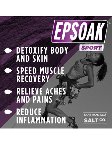 Sal de Epsom Epsoak Sport Lavanda 2.27 kg - Baño Calmante
