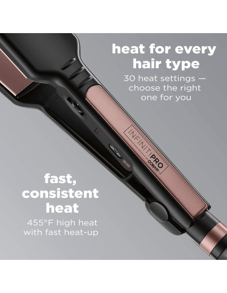 Plancha de Pelo Cerámica Rose Gold Conair CS812N 3.2 cm Plancha de Pelo Cerámica Rose Gold Conair CS812N 3.2 cm