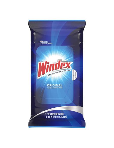 Toallitas Húmedas para Vidrio Windex Original 28 Unidades Toallitas Húmedas para Vidrio Windex Original 28 Unidades