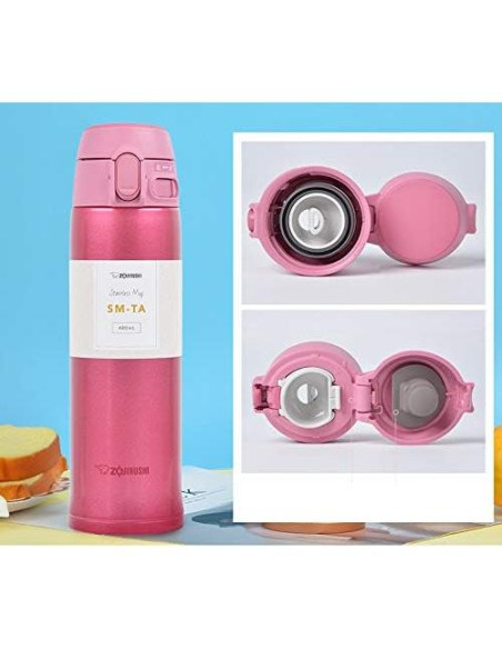 Taza de Acero Inoxidable Zojirushi SM-TA48PA 0.47L Rosa Taza de Acero Inoxidable Zojirushi SM-TA48PA 0.47L Rosa