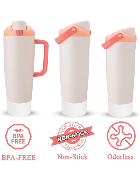 2 Pcs Botín de Silicona XZESH para Botellas Owala 887ml y 1183ml 2 Pcs Botín de Silicona XZESH para Botellas Owala 887ml y 1183ml