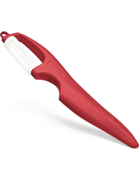 Pelador Vertical de Doble Cuchilla Cerámica Kyocera Rojo Pelador Vertical de Doble Cuchilla Cerámica Kyocera Rojo