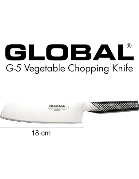 Cuchillo de Verduras Global G-45 17.8 cm Acero Inoxidable Japonés Cuchillo de Verduras Global G-45 17.8 cm Acero Inoxidable Japonés