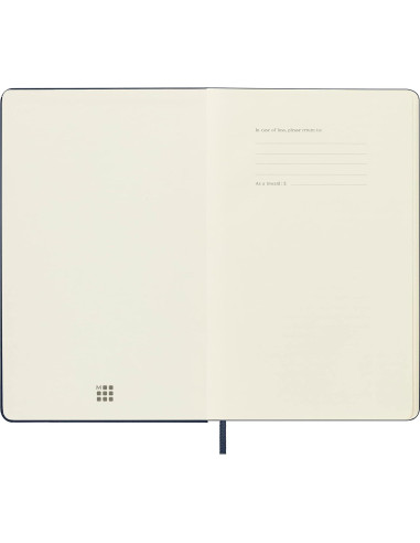 Cuaderno Moleskine Clásico Grande Punteado Azul Zafiro