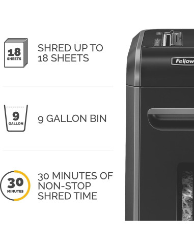 Destructora de Papel Fellowes 99Ci Corte Cruzado 18 Hojas