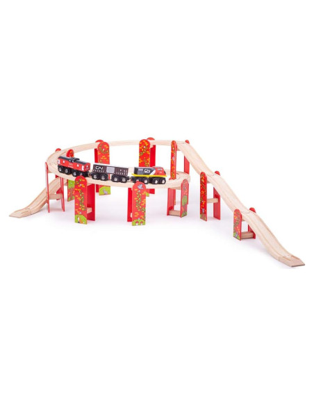 Pista de Tren de Madera Bigjigs Rail - Expansión 27 Piezas Pista de Tren de Madera Bigjigs Rail - Expansión 27 Piezas